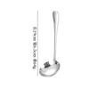 Cuchara de acero inoxidable 1010, cuchillo y tenedor de hotel, cuchara de postre, utensilios de cocina, cuchara sopera, cuchara grande creativa, regalo para sopa.