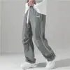 2026 Ropa de Verano para Hombre de Comercio Exterior, Pantalones Casuales Elegantes de Color Sólido con Cordón, Pantalones Largos Rayados Versátiles para el Trabajo, En Stock
