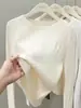 Suéter de Punto Trenzado de Moda con Bordado para Mujer Otoño/Invierno Nuevo Suéter Estilo Coreano Blanco Manga Larga Capa Interior Camiseta Base Top