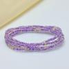 Cadena Corporal Transfronteriza Europea y Americana con Cuentas de Vidrio, Cadena de Cintura de Joyería Hecha a Mano Elástica con Accesorios de Colgante de Pez Mano Mágica a la Moda
