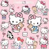 Pegatina de Gato Kt Dibujo Animado Lindo hellokitty Sanrio Pegatina de Gato Kitty Maleta DIY Pegatina para Diario Personal