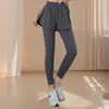 Calça Legging de Yoga para Mulheres, Cintura Alta, Levanta Bumbum, Secagem Rápida para Corrida, Calça Esportiva Fitness Elástica Justa, Calça Saia de Cintura Alta Levanta Bumbum com Forro de Fleece