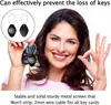 Compatível com Suporte para Apple AirTag com Cabo de Fio, Estojo Impermeável com Trava para AirTag Chaveiro Suporte Seguro para Chave Chaveiro Mochilas Bagagem Animal de Estimação