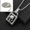 Colgante de Collar Hip-Hop de Calavera con Candado Europeo, Americano, Japonés y Coreano para Hombres y Mujeres Acero de Titanio Stn1402