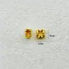 Color Dorado Antiguo Conservador de Color Agujero Pasante Doble Cara Flor de Cuatro Hojas Espaciador Cuentas Hecho a Mano DIY Pulsera Pulsera Collar Accesorios de Joyería Material