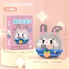 Compatible con Bloques de Construcción de Micropartículas Lego Muñecos de Dibujos Animados Educativos para Niños Ensamblaje Escritorio Celebridad de Internet Puesto Callejero Juguetes al por Mayor