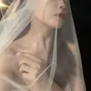 Tule de Cristal Coreano Transparente y Delgado, Tule Liso, Tule Color Piel, Tule Rígido, Velo de Novia para Fotografía de Viaje, Maquillaje y Estilismo, Combinado con Tocado