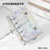 A6A7A8 Artístico Pequeno Fresco Folha solta Notebook Transparente Estrela PVC Notebook Manual de Viagem Capa de Botão Duplo