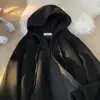 Chamarra con Capucha Estilo Niche Americano para Mujer Primavera y Otoño 2025 Nuevo Estilo Coreano Deportiva Casual Oversize Cardigan Sudadera Tendencia