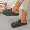 Zapatos Birkenstock para mujer totalmente forrados, de felpa, para todas las estaciones, mocasines de invierno, zapatos de suela plana para madres de mediana edad, zapatos de algodón del noreste, venta al por mayor de botas de nieve