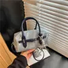 Bolso Boston Popular de Moda para Mujer para Viajes de Negocios Transfronterizo Mezclilla Verano Nuevo Estilo Bolso Cruzado de Hombro Único para Mujer Diseño de Nicho
