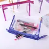Bolsa de Cosméticos Transparente Mais Vendida Internacionalmente Grande Capacidade Bolsa de Higiene Pessoal de PVC Bolsa de Mão à Prova d'Água Bolsa de Armazenamento para Viagem