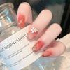Uñas Portátiles Camelia Manicura Long Island Ice Tea Pegatinas Blanqueadoras para Uñas Flores Tridimensionales Uñas Postizas Manicura Terminada Mayoreo