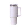 Copo de Carro Transfronteiriço de Aço Inoxidável 40oz, Copo de Grande Capacidade com Alça e Canudo, Isolamento Térmico e Retenção de Frio, Atacado Personalizável