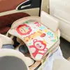 Bandeja de asiento de seguridad para niños, multifunción, impermeable, para coche, con dibujos animados, para comer y comer