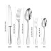 Suministro Directo de Fábrica de Vajilla Forjada de Acero Inoxidable 304 de Alta Calidad, Cuchillo para Carne de Hotel, Tenedor, Cuchara, Cuchara para Postre, Tenedor, Cucharita de Té Serie