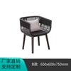 Villa ao ar livre estilo europeu Pátio Lazer Terraço ao ar livre Rattan ao ar livre Varanda Simples Pei Rattan Cadeira Cadeira de corda