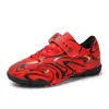 Zapatos de Fútbol para Niños con Velcro Transfronterizos con Tacos Largos y Tacos Pequeños, Zapatos de Fútbol para Estudiantes, Antideslizantes, Resistentes al Desgaste, Zapatos de Fútbol para Competición y Entrenamiento