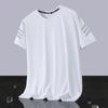 Camiseta de manga corta de seda de hielo de verano 2025 para hombre, nueva camiseta transpirable para correr, deportiva, de media manga, de secado rápido.