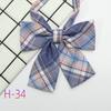 Corbata JK Estilo Universitario Japonés Flor de Cuello para Mujer Cuadros Accesorios de Uniforme Lazo Camisa de Niña Corbata Pequeña Ropa Académica