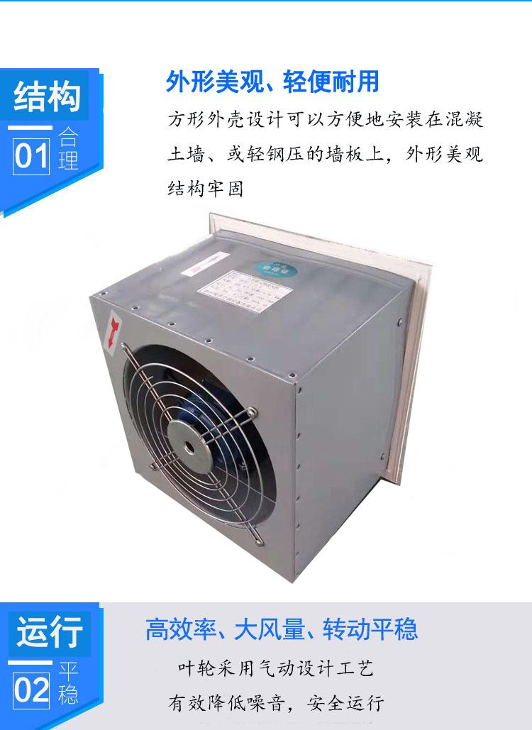 方形壁式轴流风机细节