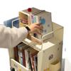 Estante de Armazenamento Casual para Mochila Escolar Carrinho Removível sob a Mesa Estante para Lanches e Livros Armário de Armazenamento Multicamadas para Cozinha Casa