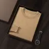 Otoño e Invierno Nuevo Suéter de Cachemira para Hombre Suéter de Cuello Redondo Suéter Holgado de Talla Grande Suéter de Lana Camisa Interior para Hombre