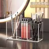 Tubo de Almacenamiento de Brochas de Maquillaje Acrílico, Organizador de Tocador, Cosméticos de Maquillaje de Escritorio, Portalápices de Labial, Lujo Accesible y Sentido de Gama Alta