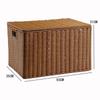 Cesta de Almacenamiento, Cesta para Ropa Sucia, Cesta de Mimbre Tejido para Ropa Sucia con Tapa, Caja Grande de Almacenamiento para Artículos Varios, Cesta Tejida de Plástico