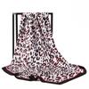 Pañuelo cuadrado con estampado de leopardo y cadena de Malasia para mujer, estilo informal