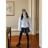 Falda de punto de lana gris oscuro para mujer, otoño/invierno, talla petite, estilo coreano, de cintura alta, chic, línea A, falda corta
