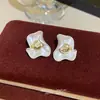 Pendientes de Botón de Flor Delicados y Versátiles de Plata S925 para Mujer, Pendientes de Perla de Lujo de Gama Alta, Accesorios para Orejas de Moda y Elegantes