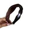 Diadema de Satén Trenzado con Lunares Estilo Coreano para Mujer, Gorro Alto Esponjoso para Calavera, Diadema para Lavarse la Cara y Presionar el Cabello, Accesorio para el Cabello Versátil para Uso Diario
