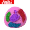 Molde de silicona líquida de pluma de pavo real molde para pastel de fondant repostería