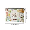 Bolsa de Cosméticos de Lino con Lazo de Nuevo Estilo para Amazon Transfronterizo, Resistente a Manchas, Resistente al Desgaste, Bolsa de Almacenamiento de Gran Capacidad, Personalizable