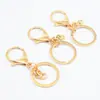 Llavero DIY con Anilla de Cadena Mosquetón Plano de Cintura Hebilla de Camarón Accesorios para Llavero Colgante Hebilla de Langosta Venta al por Mayor