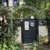 Suporte de Flores em Arco de Ferro Forjado, Treliça em Arco para Rosas Trepadeiras para Jardim Externo, Pátio, Vila com Porta, Treliça para Clematis Trepadeira