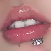 Caranguejo Pequeno Lábio Unha Personalizado Novo Estilo Ornamento de Lábio Osso da Orelha Unha 1.2 Espessura Piercing Interno Espiral Joia Comércio Exterior temu Venda Quente
