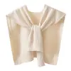 Hilo de núcleo, mini chal de hombros descubiertos, prenda exterior, celebridad de internet, cuello falso, primavera, verano, otoño, invierno, cuatro estaciones, suéter de punto, bufanda, mujer