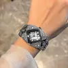 Goldie Lujo Ligero Completamente Incrustado de Diamantes Pulsera de Alto Nivel Estilo Reloj de Pulsera para Mujer Nicho de Gama Alta Retro Pulsera Reloj de Cuarzo