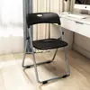 Silla Plegable para Uso en Casa, Silla de Dormitorio, Silla de Comedor, Cómoda para Estar Sentado Mucho Tiempo, Taburete para Habitación de Alquiler, Silla con Respaldo, Silla de Oficina para Computadora de Dormitorio