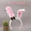 Acessórios de Cabelo de Coelho de Pelúcia Fofo Japonês Headwear para Menina Comic-Con Festa Brincando Faixa de Cabeça com Orelhas de Coelho Simulação