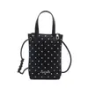 Nova Bolsa Fashionável para Celular Feminina 2026, Bolsa de Ombro Fofa com Bolinhas, Bolsa Transversal Brilhante de Couro Envernizado