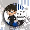Insignia de animación Detective Conan insignia M periférico bidimensional colgante Yum póster anshou through