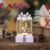 Enfeites Luminosos de Resina de Natal Novos Papai Noel Luz Noturna Sacola de Presente de Natal Pequena Lanterna de Vento Presente de Natal