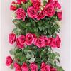 Grande Promoção Processamento Atacado Pendente de Parede Violeta Flor Artificial Flor Rosa Decoração Mercadoria de Fim de Estoque