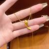 Colar de Peixe com Você Peixinho Dourado Internet Popular Luz Luxo Nicho Design Super Fada Elegante Moda Koi Colar Mulheres Não Desbotam
