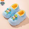 (Estrictamente seleccionado) Pantuflas de Algodón para Niños Paw Patrol para Niños y Niñas, Nuevos Zapatos de Algodón Impermeables, Zapatos de Algodón Antideslizantes con Cubierta para el Talón