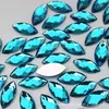 Strass Acrílico Olho de Cavalo 7*15mm Sem Furos, Strass de Fundo Plano para Joias, Materiais Manuais DIY, Decoração de Artesanato para Roupas