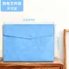 Bolsa de documentos de negocios tamaño A4 con tacto de piel, bolsa de almacenamiento multifuncional impermeable y resistente a las arrugas, bolsa de almacenamiento portátil para clasificar recibos, bolsa de documentos